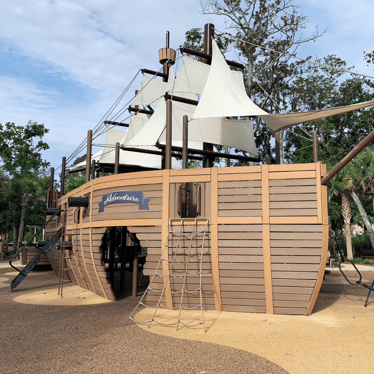 Photograph of Adventure Playground at Lowcountry Celebration Park, Hilton Head Island, South Carolina.